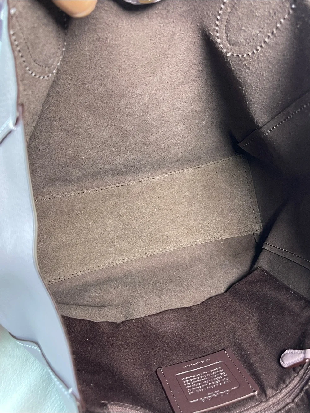 Coach L2054-58860 Derby Leather Tote Lavender Mauve Pebbled Leather
